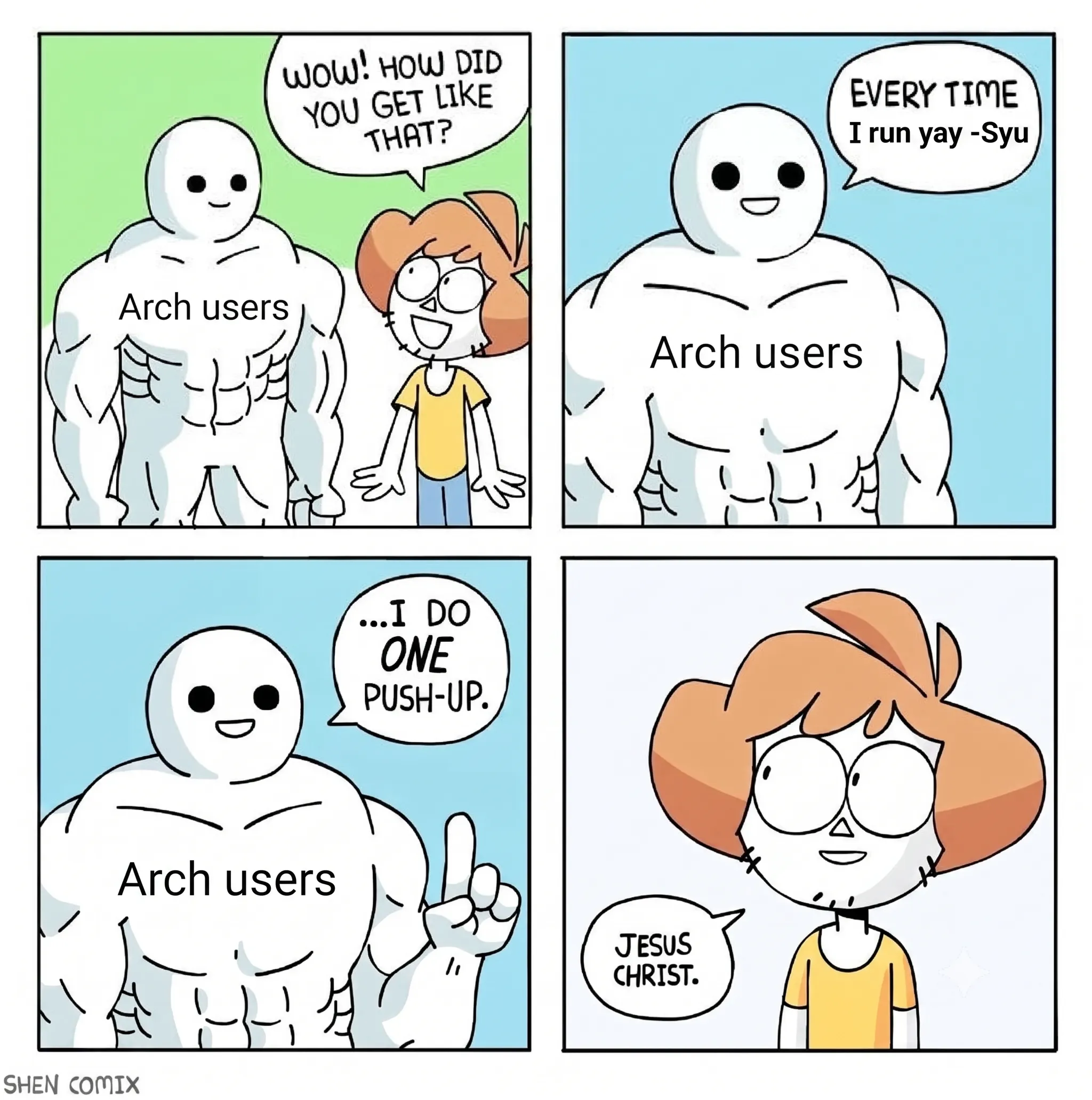 Terminal output of yay AUR helper performing a system upgrade